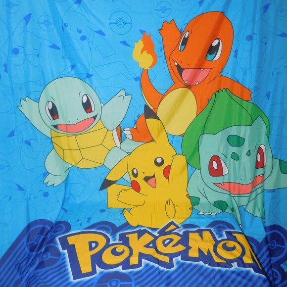 2017 Pokemon Kids Decorative Microfiber Fabric Shower Curtain 72 x 72 - Picture 3 of 6